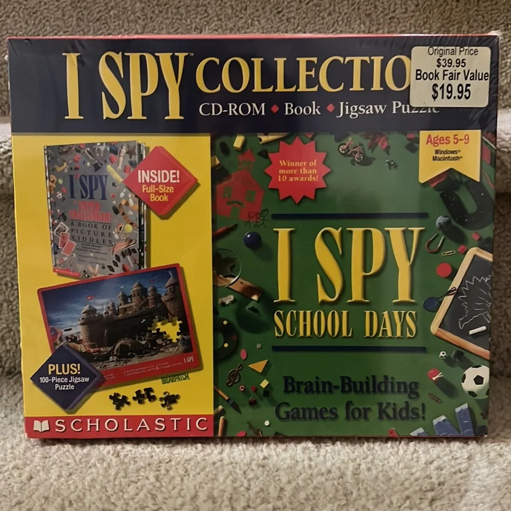 Scholastic I Spy School Days Cd-rom and puzzle set